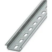 Phoenix Contact DIN-Skinne 7,5mm høj, med huller: 6,2x15mm, bredde: 35 mm, Stål, forzinket, længde: 2000mm