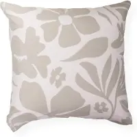 Nordstrand Putetrekk 60x63 cm - 100% bomull - Grått blomstermønster