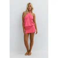 Gina Tricot  - 14+ halterneck dress - kjoler - Rosa - XXS - Dame