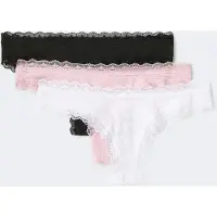 Gina Tricot  - 3-pack soft brazilian - truser i 3-pack - Svart - XL - Dame