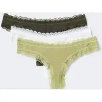 Gina Tricot  - 3-pack soft brazilian - truser i 3-pack - Hvit - M - Dame
