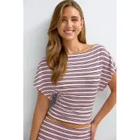 Gina Tricot  - Soft slouchy loungewear top - loungewear - Rosa - S - Dame
