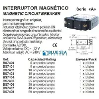 Blue Sea Systems Enpolet Ac/dc Magnetisk Strømbryter For Verdensomspennende Bruk 15a