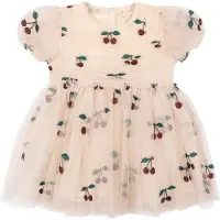 Konges Sløjd Kjole - Tulle - Tullie - Ma Grande Cerise Glitter - - 4 år (104) - Kjole