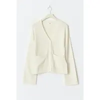 Gina Tricot  - Merino wool knitted cardigan - Cardigans & strikkejakker - Hvit - L - Dame