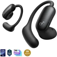 Anker Soundcore AeroFit 2 Pro - True wireless-hodetelefoner med mikrofon - åpent øre - over-øret-montering - Bluetooth - aktiv støydemping - glanshvit