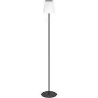 Eglo Solcelledrevet LED-terrasselampe Scordiano-L, svart, høyde 120 cm