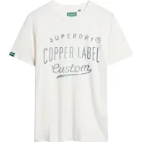 Superdry for man. M1011900A Workwear T-shirt from the Copper Label range white (M), Casual, Cotton, Short sleeve