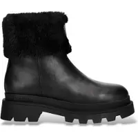 Blauer for woman. F6KIMMEL10 Kimmel 10 black leather ankle boots (36), Flat, Zip, Casual