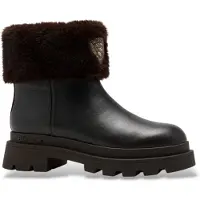 Blauer for woman. F6KIMMEL10 Kimmel 10 black leather ankle boots (38), Flat, Zip, Casual