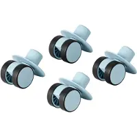 Modu 4x Swirly Wheels - 4-pack - Sky Blue - - OneSize - Tumledyr