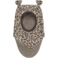 Huttelihut Balaclava - Ullfleece - 1-lag - Camel Melert m. Ører - - 2-4 år (92-104) - Balaclava - enkel
