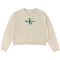 Calvin Klein Genser - Strikk - Monolog - Whitecap Grey - - 12 år (152) - Genser
