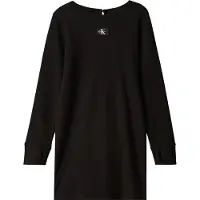 Calvin Klein Kjole - Rib - Svart - - 14 år (164) - Kjole