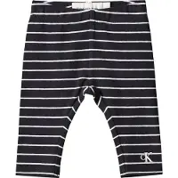 Calvin Klein Leggings - Monogram - Black Stripe - - 1 år (80) - Leggings