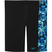 Speedo Badebukser - Trykk Paneljammer - Anthracite/Hyper Teal - - 9-10 år (134-140) - Badetøy