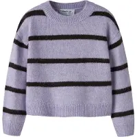 Name It Mini Collegegenser - Strikk - NmfOlenska - Heirloom Lilac/Cho - - 4 år (104) - Collegegenser