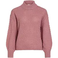 Vila Viliomy Høy Hals Strikket Pullover