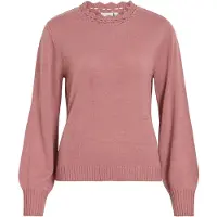 Vila Vinoa Høy Hals Strikket Pullover