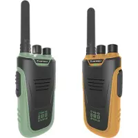 KIDYWOLF walkie-talkies med lommelykt grønn/oransje