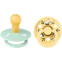 BIBS x MOOMIN Colour Smokker - Str. 1 - 2-pack - Nordic Mint Mix - - 0-6 md - Smokk