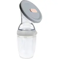 HAAKAA Brystpumpe m. Lokk - 160 ml - Grå - - OneSize - Brystpumpe