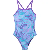 Speedo Badedrakt - Trykk Tynnrem - Pace Purple - - 10 år (140) - Badetøy
