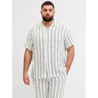 Plus Coba Resort Plus Size Kortarmet Skjorte