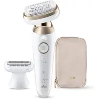 Braun Epilator Silk-épil 9 Flex Wet &amp; Dry, langvarig glatt hud, 9-030 3D, gull