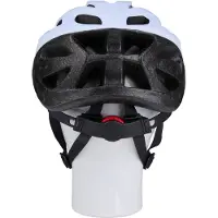 24hShop Sykkelhjelm størrelse M 55–58 cm med visir – Hvit / Hjelm for syklister / Justerbar sykkelhjelm med visir