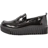 Art for woman. 115301401003_001 Leather loafers 1530 black (39), 3 to 5 cm, None, Casual