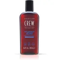 American Crew Anti-flass + tørr hodebunnssjampo - hårsjampo mot flass, 250 ml