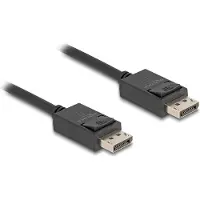 DeLOCK - DisplayPort-kabel - DisplayPort (hann) til DisplayPort (hann) - DisplayPort 2.1 - 2 m - 8 K 60 Hz (7680 x 4320) støtte - svart
