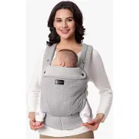 MOMCOZY ERGONOMINE KUDIKIU NEŠIOKLE SU TINKLELIU, GRÅ