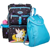 Jeva Skolesekk - Nybegynnere - Golden Unicorn - - OneSize - Skolesekk