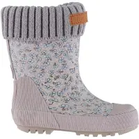 Wheat Termostøvler - 2-I-1 - Vadefugl - Lilac Blue Blomster - - 23 - Gummistøvler