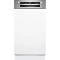 Bosch Serie 2 SPI2HKS42E, Halvveis innebygget, Slimline (45 cm), Svart, Rustfritt stål, Knapper, Berøringskontroll, 1,75 m, 1,65 m