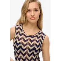 Superdry Zig Zag Ermeløs Kjole