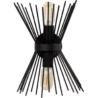 Opviq Vegglampe Kirpi 3091 opp/ned bredde 23cm svart
