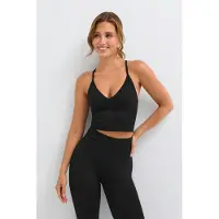 Gina Tricot  - Seamless yoga top - Yoga - Svart - M - Dame