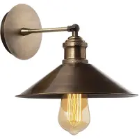 Opviq Vegglampe Berceste N-664, gull antikk, jern, Ø 24 cm