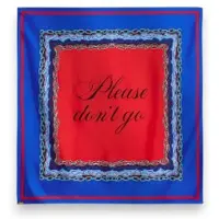 Essentiel Antwerp for woman. KLASSIK Klassik Blue Printed Scarf (OSFA), Silk, Classic