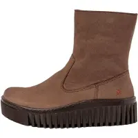 Art for woman. 115311412003_012 Leather ankle boots 1531 brown (36), 8 to 10 cm, Zip, Casual