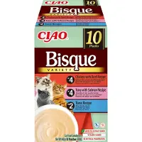 Ciao Churu Bisque Multipack Kylling Okse Laks Og Tunfisk 10x40g