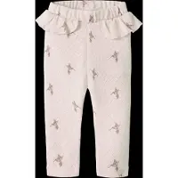 Lil´ Atelier Lil' Atelier Leggings - NbrRachello - Turtledove/Bird - - 68 - Leggings
