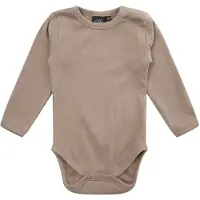 Sofie Schnoor Body I/e - Warm Grey - - 1 år (80) - Langermet Body
