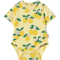 Tiny Cottons Body k/e - Rib - Oranges - Mild Yellow - - 6 md - Kortermet body