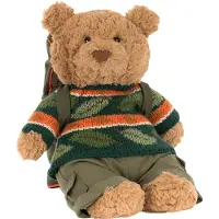 Jellycat Kosedyr - 26 cm - Bartholomew Bear Turantrekk - - OneSize - Kosedyr