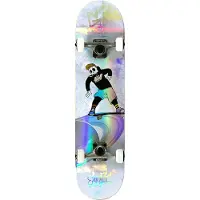 Enuff Skully Enuff Skateboard - 7,25" - Skully Hologram Mini Komplett - Hvit - - OneSize - Skateboard