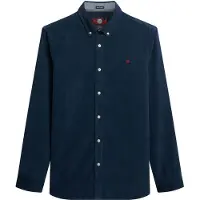 Superdry for man. M4011044A Classic Needle blue shirt (S), Casual, Cotton, Long sleeve